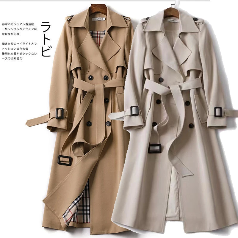 Top Trends: New Women Fashion Long Windbreaker Jacket Casual Loose Button Solid Long Trench Coats Steampunk Gothic Lapel Jacket Biker Jacket Shoppable Styles