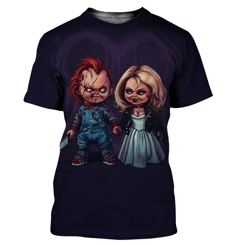 Top Trends: 2023 New Chucky Men Cool 3D Printed T-shirts Style T Shirt Chucky Streetwear Tops Women Oversized Crew Neck Short Sleeve Shoppable Styles