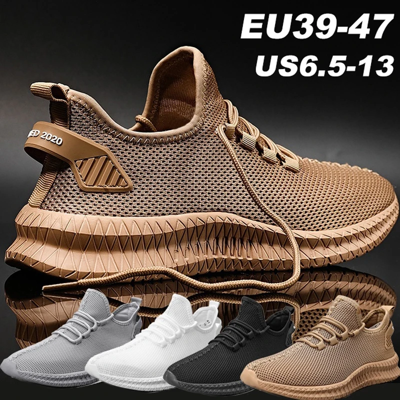 Top Trends: Fashion Sneakers Lightweight Men Casual Shoes Breathable Male Footwear Lace Up Walking Shoe Sport Running Sneaker Plus Size Shoppable Styles