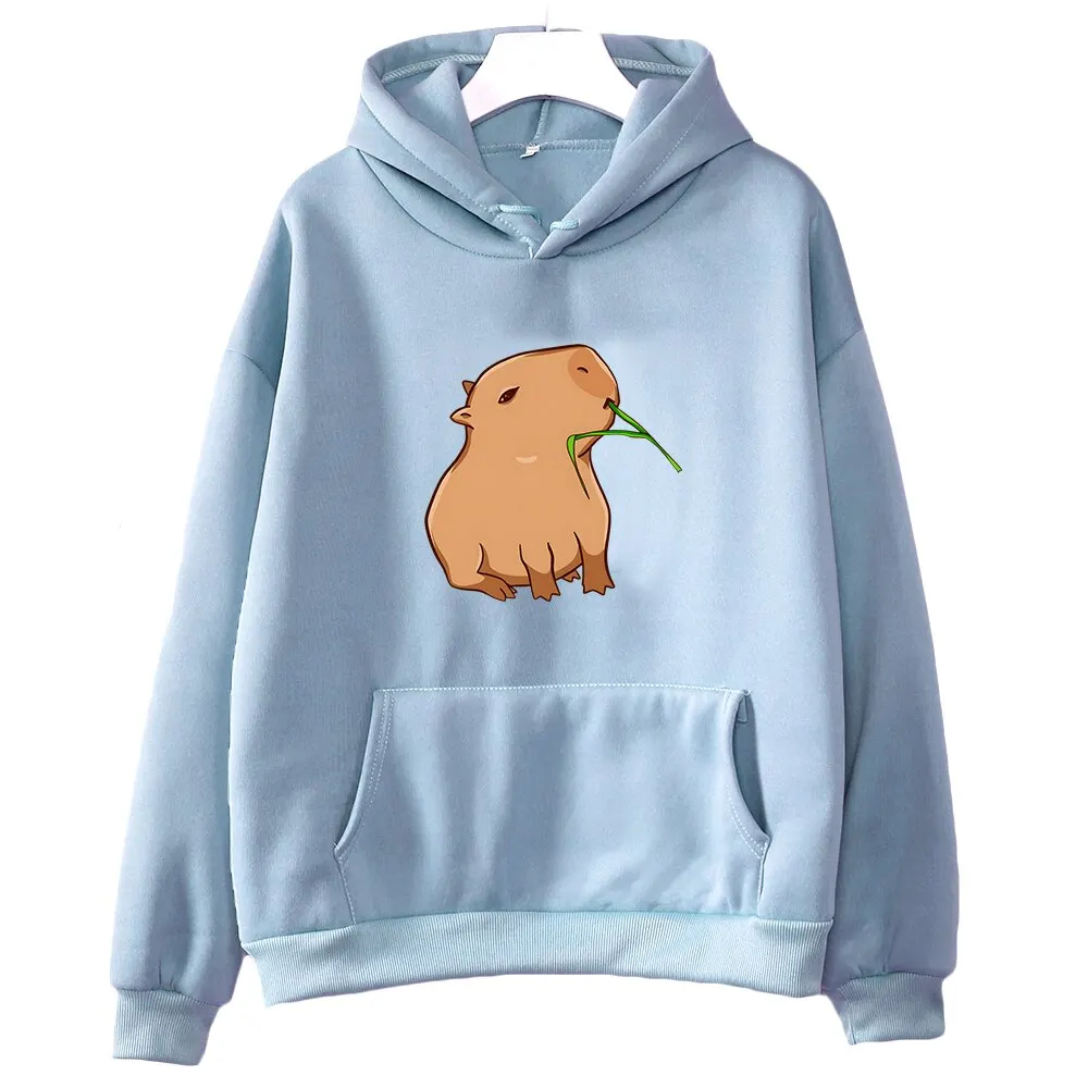 Top Trends: Funny Capybara Print Hoodies For Teen Girls Kawaii Cartoon Top Sweatshirts Boy Unisex Fashion Harajuku Graphic Hooded Pullover Shoppable Styles