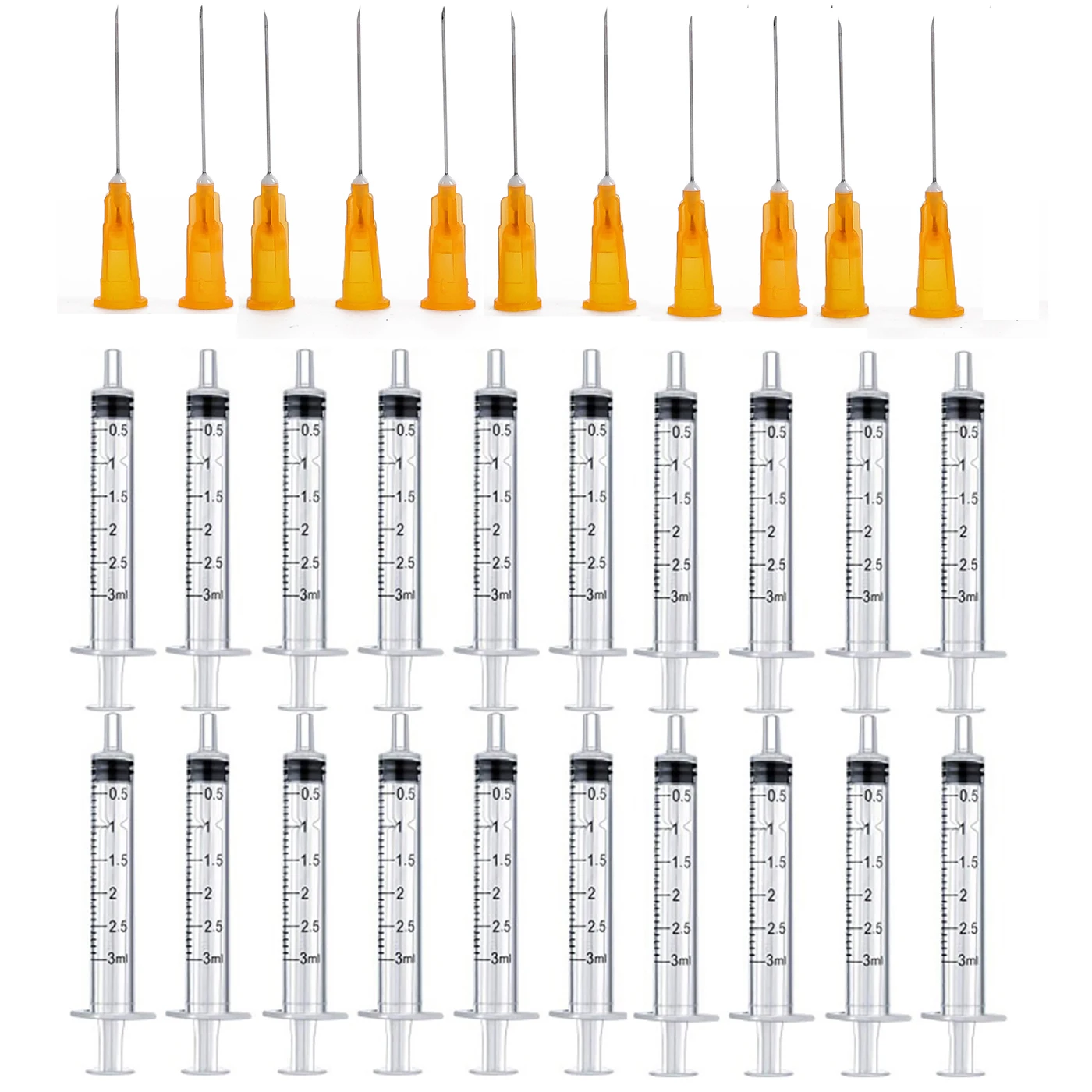 Top Trends: 3ml Syringes + 25G 20MM Injection Needles Drawing Needles Injection Tool Sharp Pointed Needles Disposable Needle Shoppable Styles