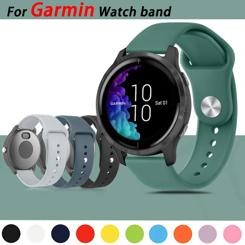 Top Trends: 20mm 22mm Silicone Strap For Garmin Venu 2 / SQ Band Watch Vivoactive 3 / 4 Forerunner 645 Watchband Wristband Bracelet Garmin Venu Shoppable Styles