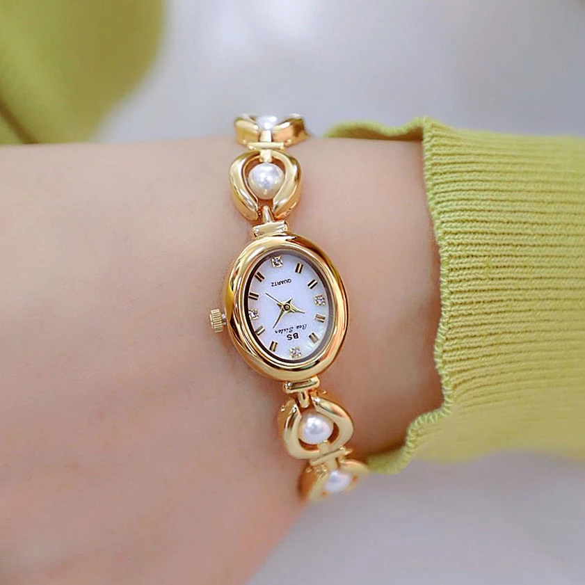 Top Trends: Luxury Brand Watches For Women Fashion Pearl Bracelet Quartz Watch Ladies Dress Wristwatches Elegant Clock Shoppable Styles