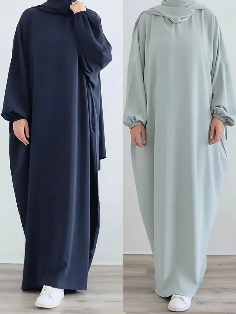 Top Trends: Ramadan Hooded Abaya Sewn Scarf Prayer Dress Abayas For Women Dubai Loose Niqab Muslim African Long Dresses Islam Djellaba 2024 Shoppable Styles