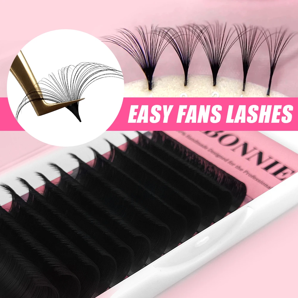 Top Trends: ABONNIE Easy Fan Lashes Cashmere Matte Fast Bloom Mink Eyelash Extension Automatic Flowering Soft Mega Volume Cilia Shoppable Styles