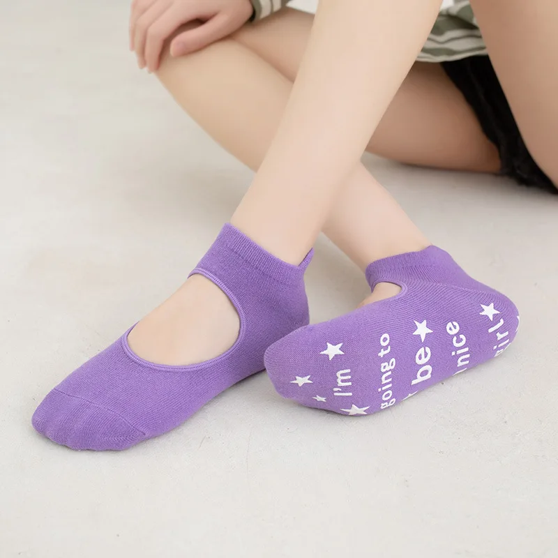 Top Trends: Spring And Summer Women Anti Slip Yoga Socks Indoor Sport Cotton Pilates Sock Ventilation Ballet Professiona Dance Training Sock Shoppable Styles