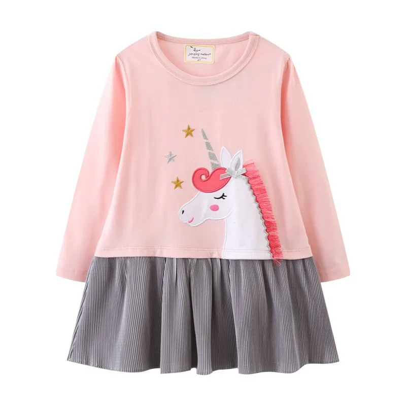 Top Trends: Jumping Meters Children&#039;s Princess Unicorn Dresses For Autumn Spring Long Sleeve Baby Costume Birthday Toddler Kids Frocks Shoppable Styles