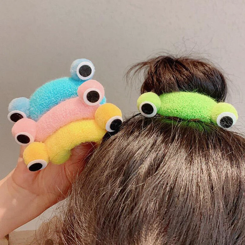 Top Trends: Korean Hair Accessories Cute Color High Elastic Head Rope Seamless Thick Rubber Band Frog Hair Tie For Women Trend New 2023 Shoppable Styles