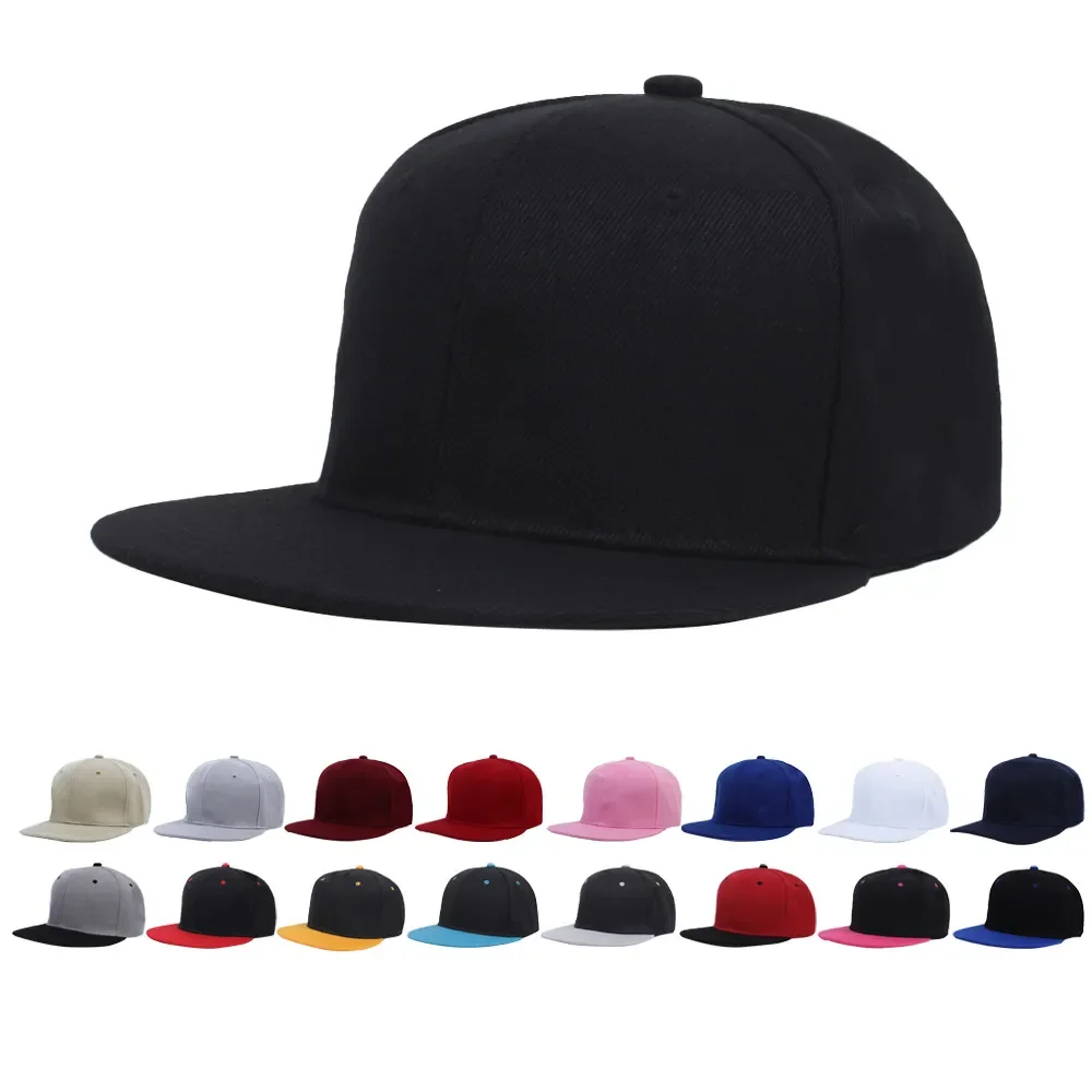 Top Trends: Unisex Cap Acrylic Plain Snapback Hat High Quality Adult Hip Hop Baseball Caps For Men Women Outdoor Leisure Baseball Flat Hat Shoppable Styles