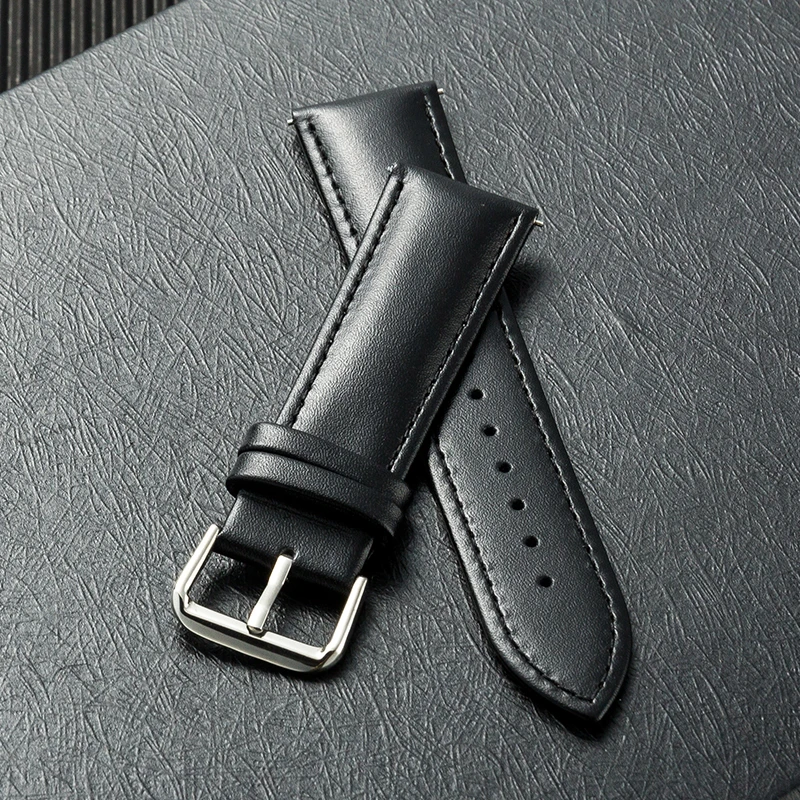 Top Trends: Genuine Leather Watch Bands Strap 12mm 13mm 14mm 15mm 16mm 17mm 18mm 19mm 20m 21mm 22mm 23mm 24mm Men General Watch Band Strap Shoppable Styles - Image 4