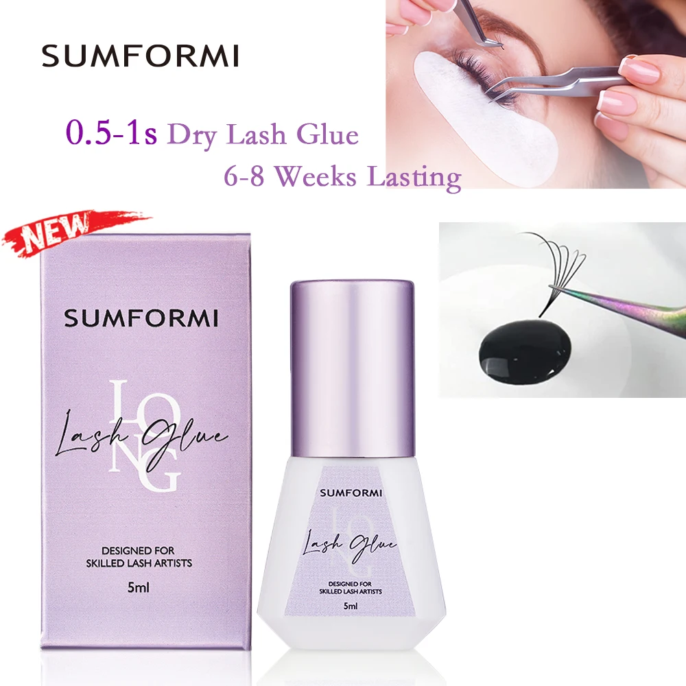 Top Trends: SUMFORMI New Glue For Eyelash Extension 0.5s Dry Thin Black Lash Glue Low Odor Eyelashes Glue Waterproof Lash Extension Supplies Shoppable Styles