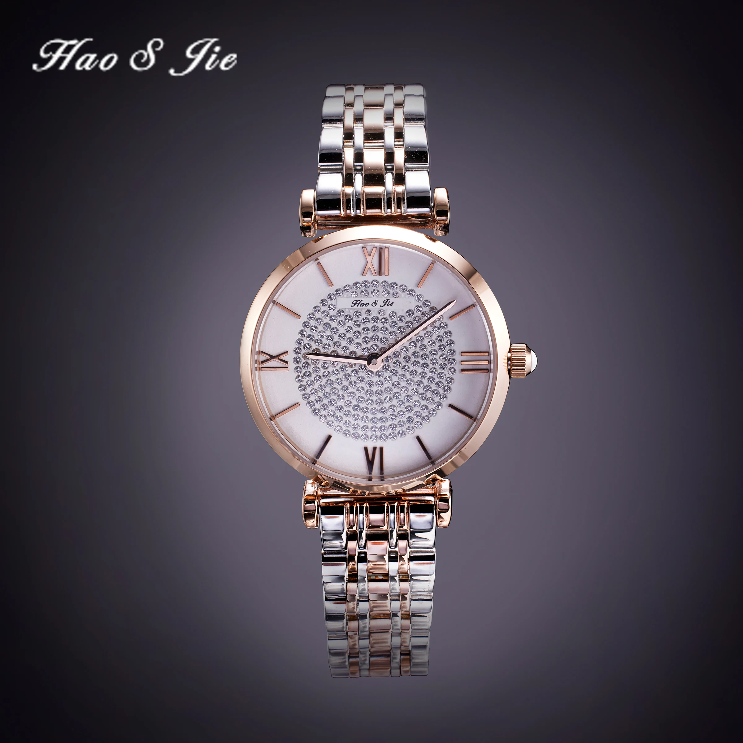 Top Trends: 2024 HAOSJIE New Women's New Full Diamond Waterproof Clock Women's Fashion Watch Shoppable Styles