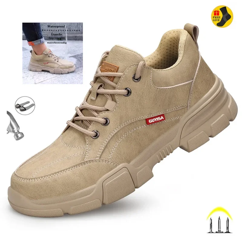 Top Trends: Waterproof Wrok Safety Shoes For Men Summer Breathable Indestructible Boots Non-slip Industrial Construction Shoes Male Footwear Shoppable Styles