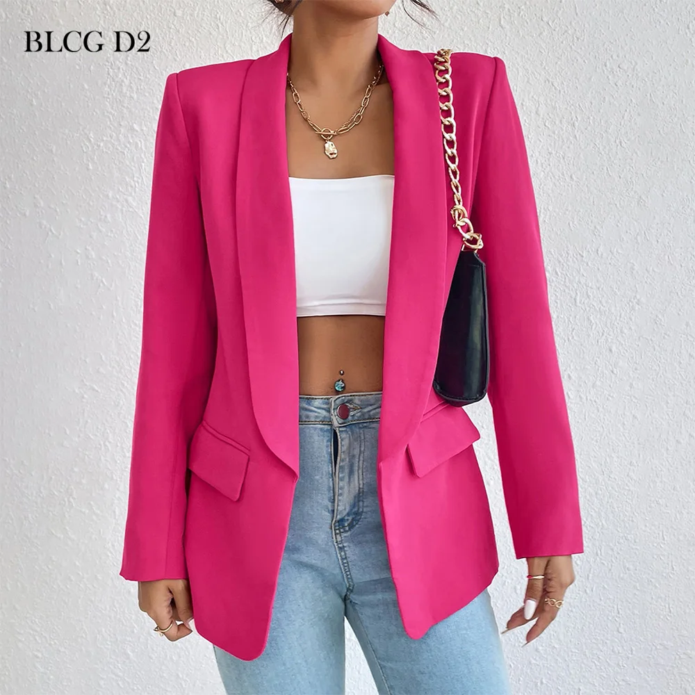 Top Trends: BLCG D2 Blazer Woman Plus Size Luxury Black Blazer For Women Long Blazer Korean Style Women BL42002 Shoppable Styles