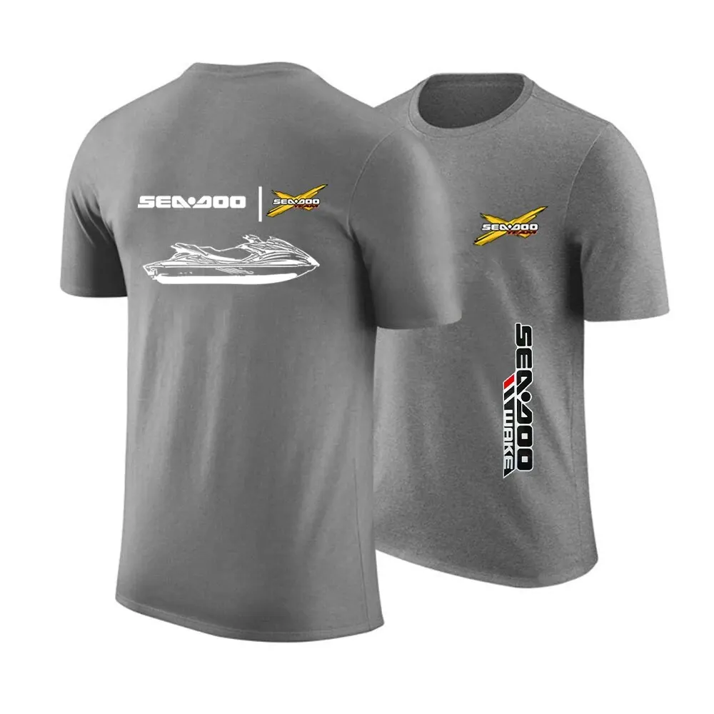 Top Trends: Sea Doo Seadoo Moto Men's New Print Summer Fitness Sports Street Clothing Solid Color T-shirt Casual Round Neck Short Sleeve Fas Shoppable Styles - Image 4