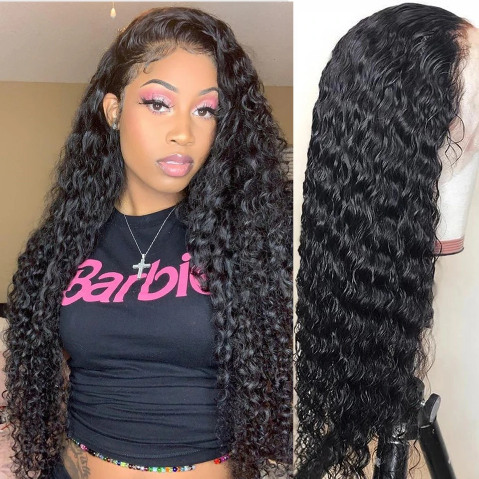 Top Trends: 13x6 Deep Wave Lace Front Wig Human Hair 13x4 HD Lace Frontal Wig With Baby Hair 180% Density Pre Plucked Glueless Wig Shoppable Styles