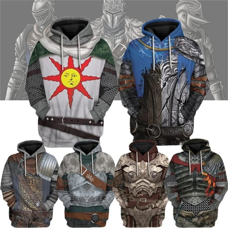 Top Trends: Fashion Game Dark Souls Cosplay Figure Graphic Sweatshirts Harajuku Fashion 3D Print T Shirt For Men Clothes Boy Streetwear Tops Shoppable Styles