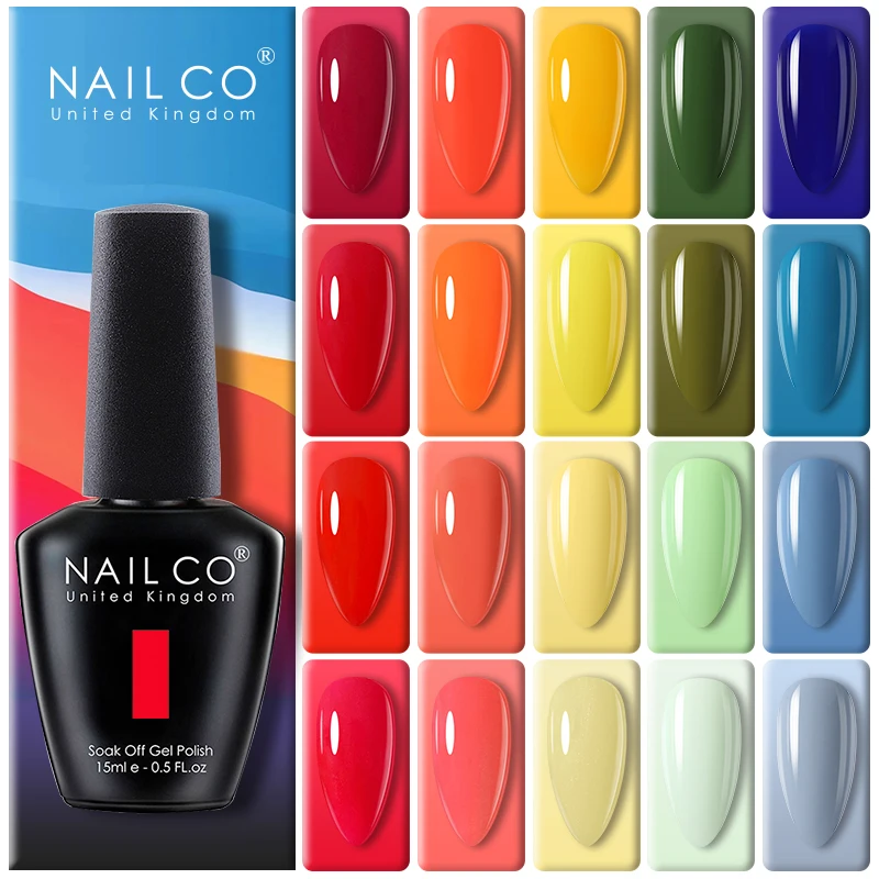 Top Trends: NAILCO 15ml Nail Gel Polish Summer Hybrid Nail Varnish Manicure UV Top Coat Base Red Blue Color Esmalte Nail Art Gel Lack Polish Shoppable Styles