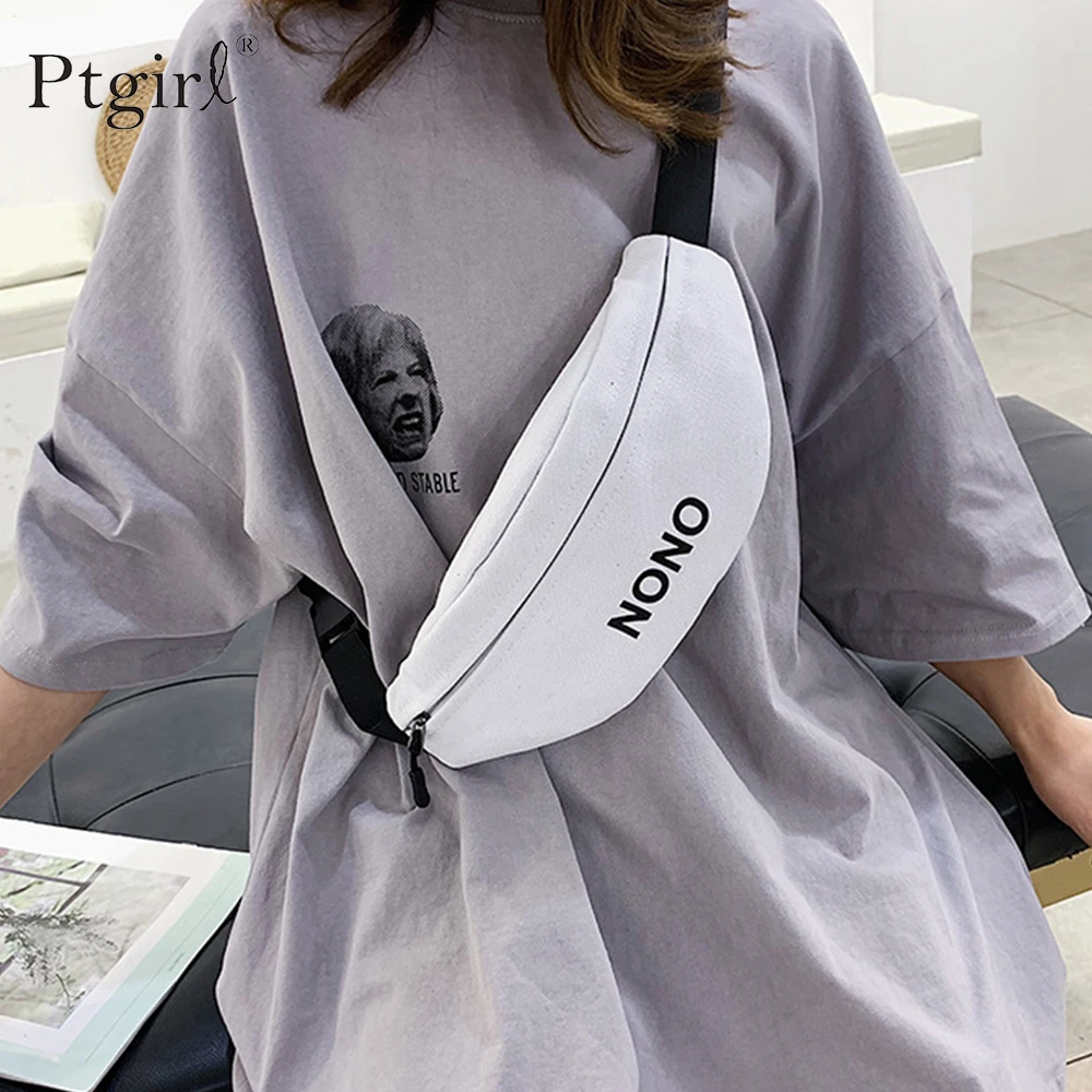 Top Trends: New Waist Bag Fanny Pack Women Belt Bags 2024 Cycling Bag Trend Chest Packs Banana Bags Canvas Material Hip Hop Package Bum Bags Shoppable Styles