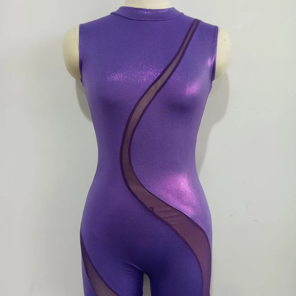 Top Trends: Hologram Sparkle Sleeveless Dance Unitards Bodysuit For Ladies And Girls More Colors Available Shoppable Styles - Image 5