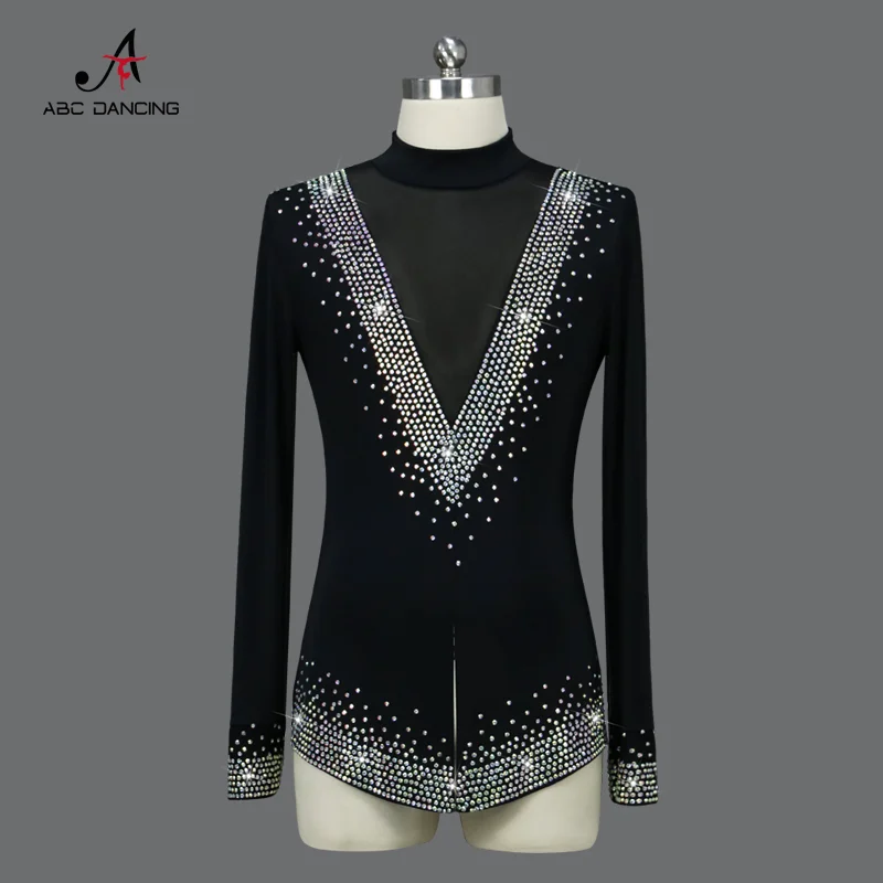 Top Trends: 2024 Man Latin Dancewear Professional Men's Dance Competition Costume Crystal Sports Clothes Kids Samba Practice Wear Ballroom Shoppable Styles