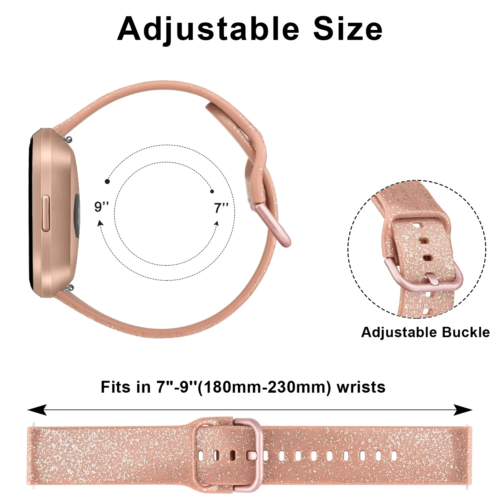 Top Trends: Silicone Strap For Fitbit Versa 2 Versa 1 Band Replacement Watchband Wristband Bracelet For Fitbit Versa Lite 2 Strap Smartwatch Shoppable Styles - Image 4