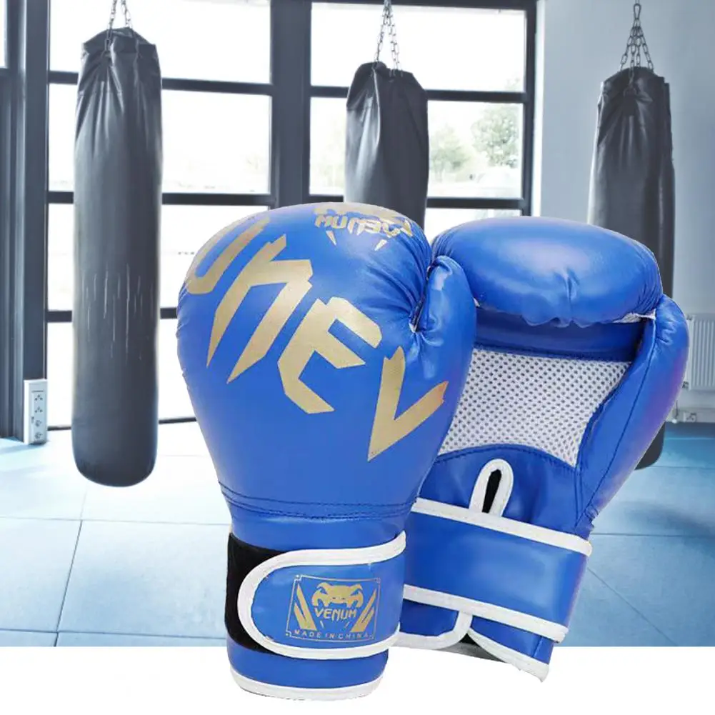 Top Trends: 1 Pair Boxing Gloves Breathable Stable Punch Protect Hand Comfortable To Wear Men Boys Muay Thai Training Punching Bag Gloves Shoppable Styles