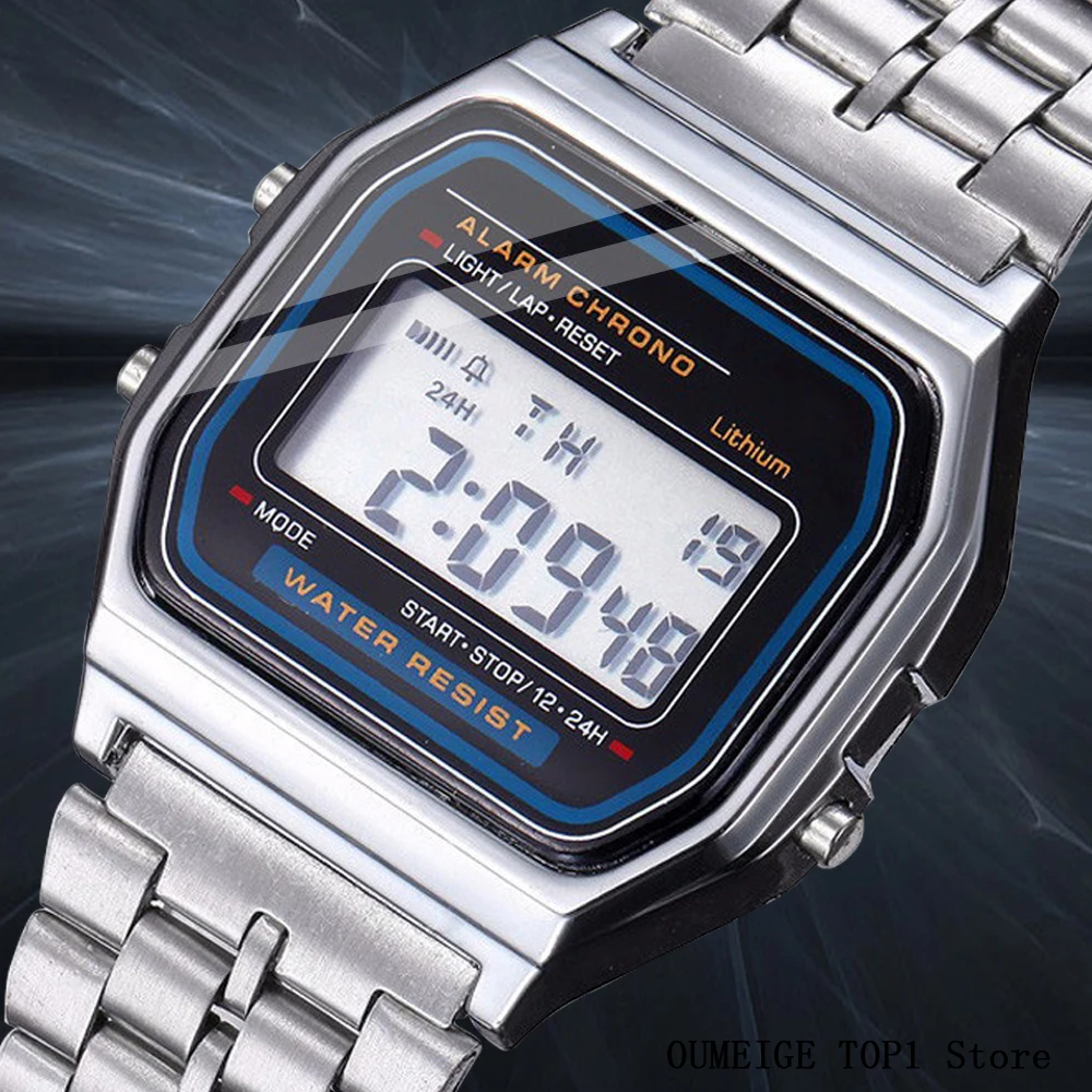 Top Trends: Digital Watch For Men 2023 LED Electronic Wristwatch Chronograph Sport Waterproof Women Bracelet Alarm Clock Orologio Uomo Reloj Shoppable Styles