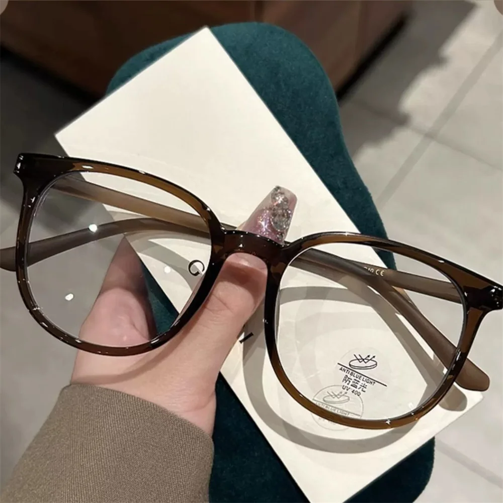 Top Trends: 2024 New Anti-blue Light Glasses Men Women Fashion Transparent Computer Glasses Frame Retro Myopia Glasses Square Eyeglasses Shoppable Styles