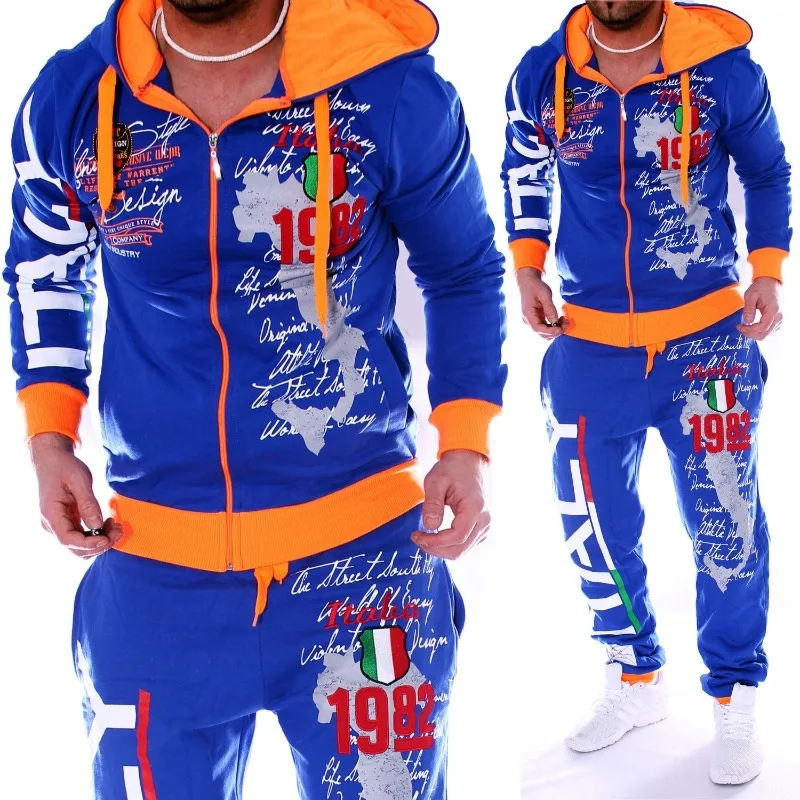 Top Trends: Mens Sporting Suit Track Sets Hoodies+ pant Sweatsuit 2 Piece Clothing Set Shoppable Styles