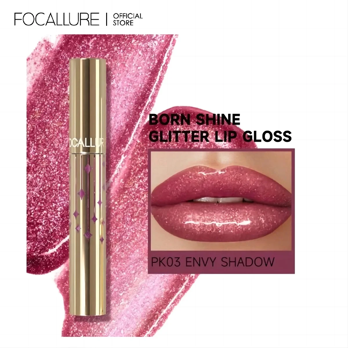 Top Trends: FOCALLURE Glitter Lip Glosses Waterproof Longlasting Lip Glaze Moisturizing Liquid Lipstick Mirror Surface Lips Makeup Cosmetics Shoppable Styles