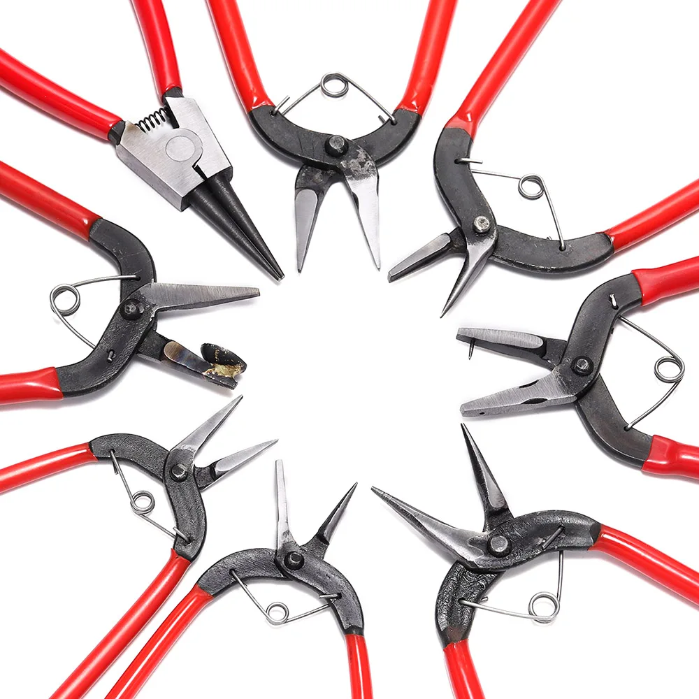 Top Trends: Wire Looping Pliers Long Round Nose Pliers Concave Plier Beading Multifunctional Hand Tools Jewelry Pliers DIY Making Findings Shoppable Styles