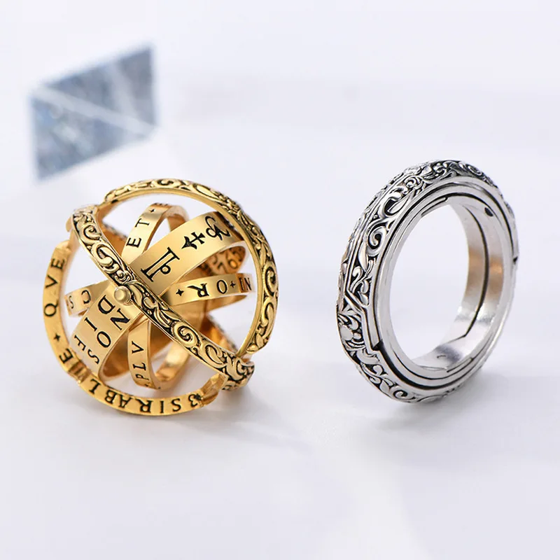 Top Trends: Astronomical B All Rings For Women Men Creative Complex Rotating Cosmic Finger Ring Jewelry 2024 Fashion Male Female Rings Shoppable Styles