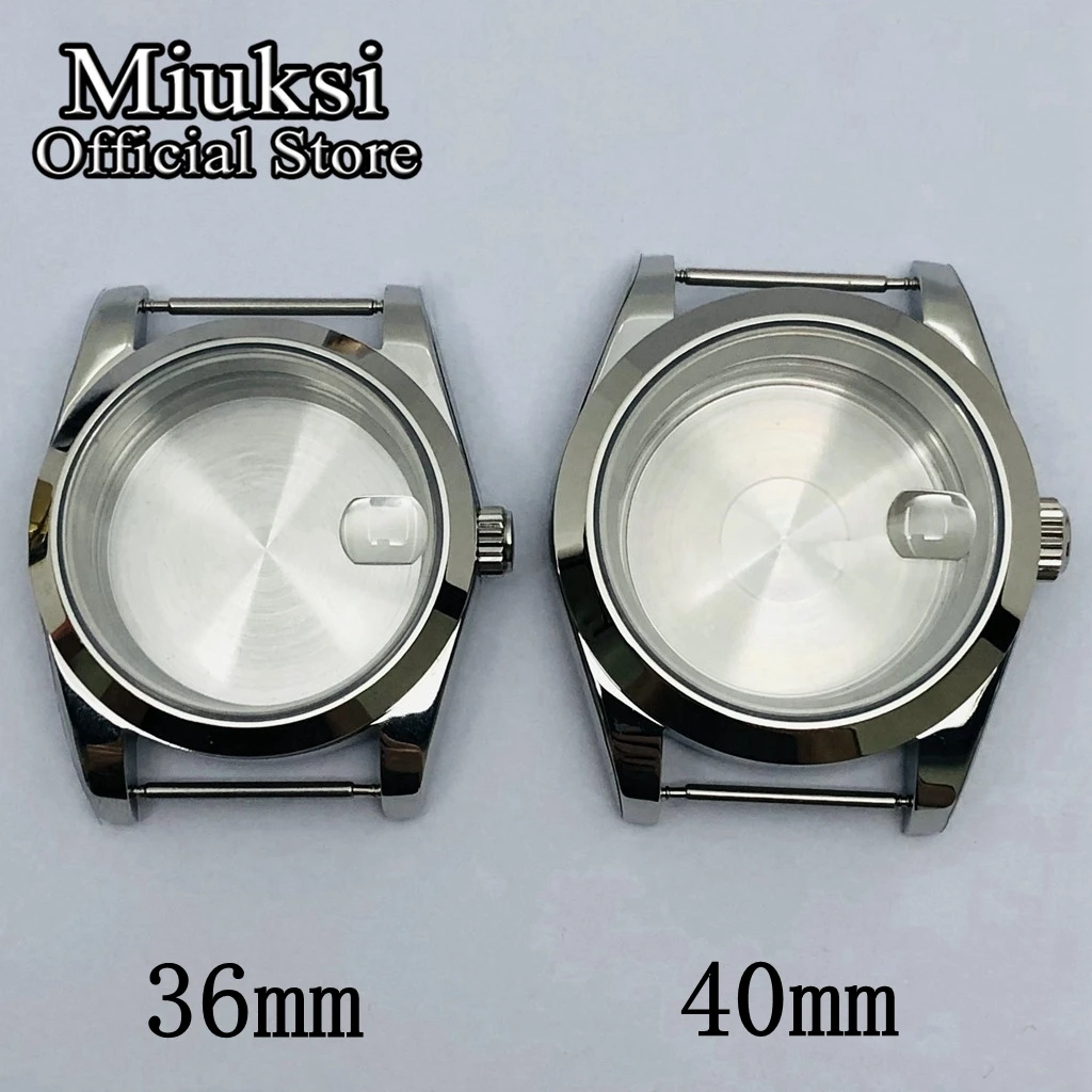 Top Trends: Miuksi 36mm / 40mm Silver Gold Black Watch Case Sapphire Fit NH35 NH36 NH34 ETA2824 2836 Miyota8215 PT5000 DG2813 3804 Movement Shoppable Styles - Image 4