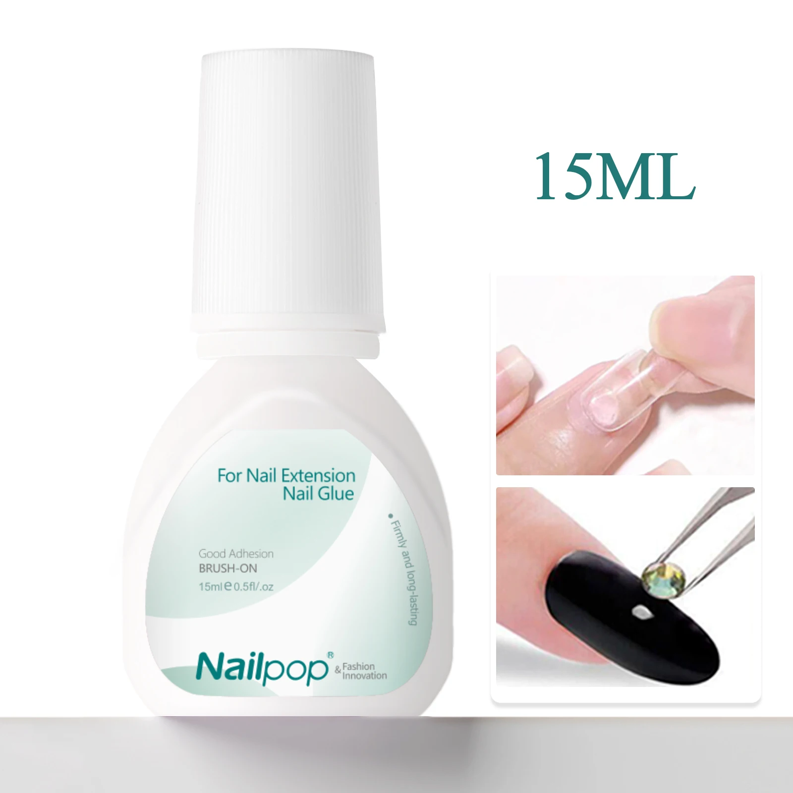 Top Trends: Nailpop 3S Fast Drying Nail Glue For Nail Tips Super Strong Nail Art Accesories Manicure Tool Rhinestone Gel Glue Withs Brush Shoppable Styles