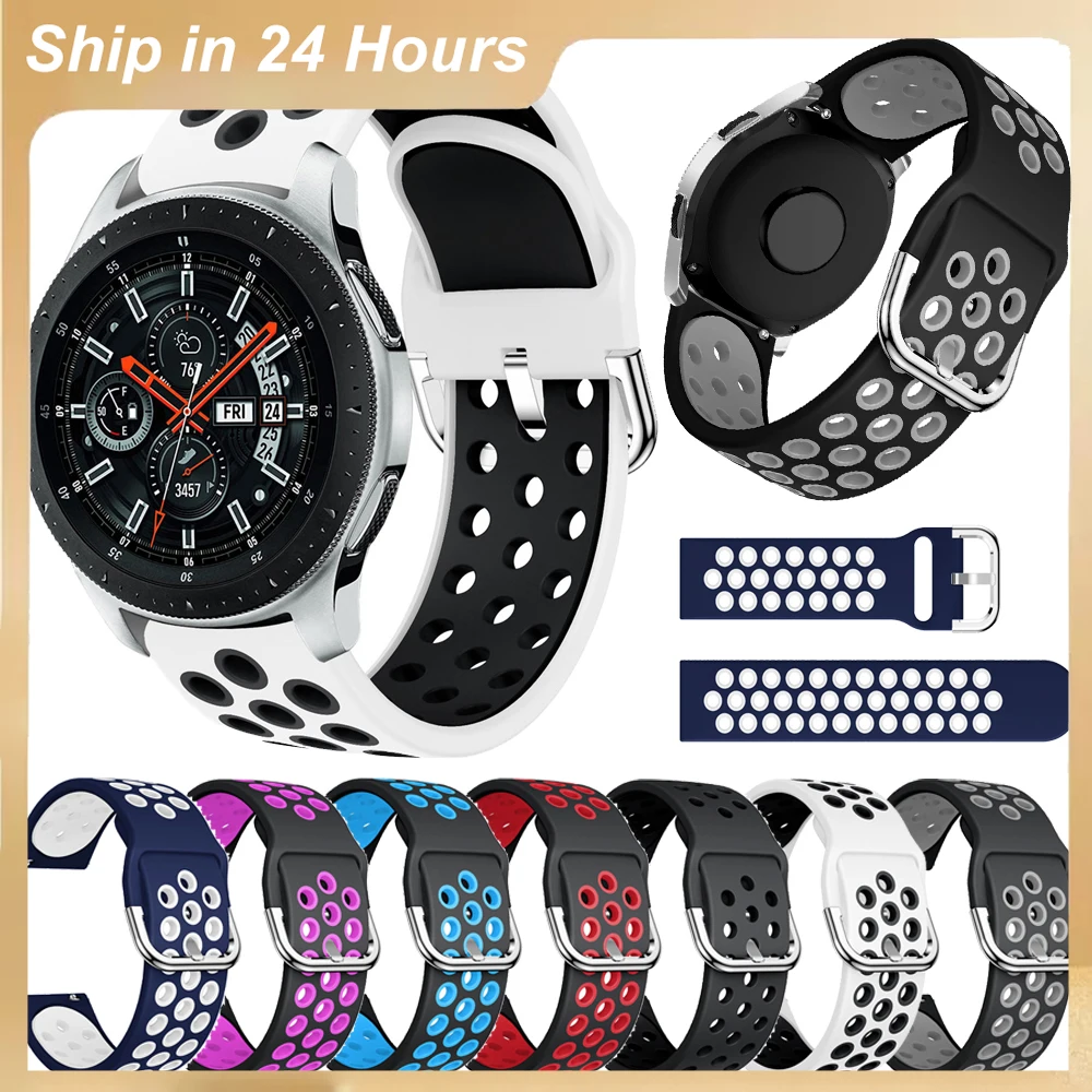 Top Trends: For Samsung Galaxy Watch Strap Silicone 22MM Wristbands 46mm Gear S3 Classic / Frontier Galaxy Watch 3 45mm Bracelet For Huawei GT Shoppable Styles