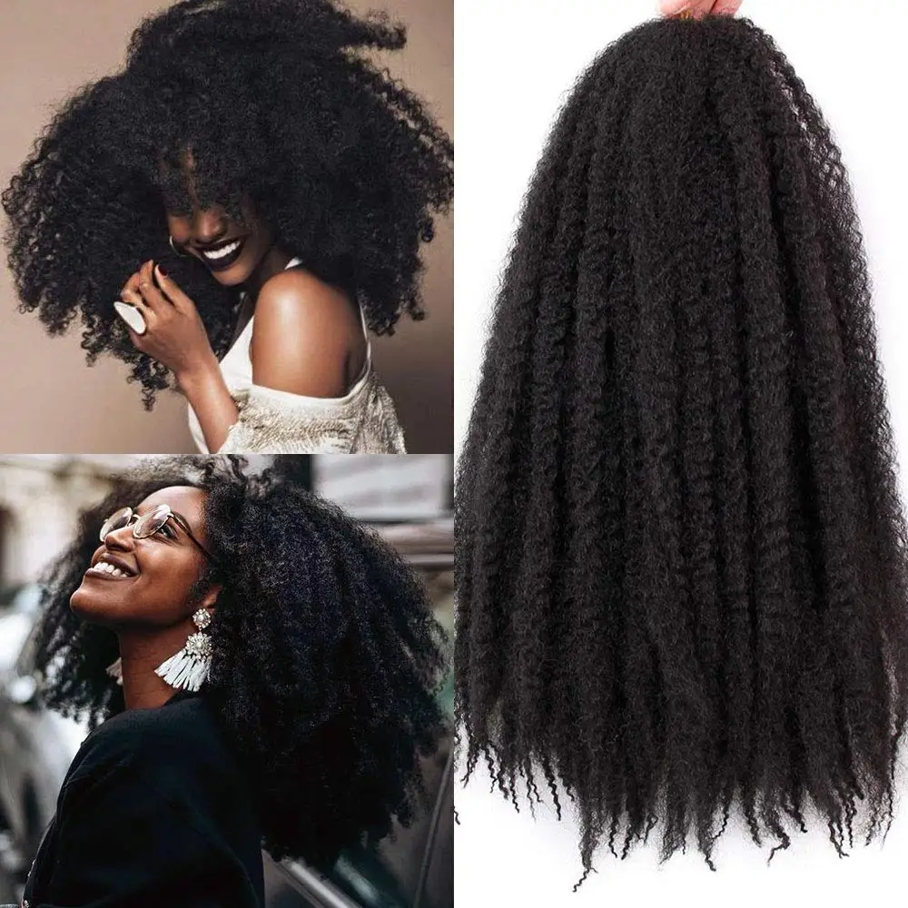 Top Trends: Wigundle Marley Hair For Braids Afro Kinky Marley Braid Hair Synthetic Bob Marley Ombre Braiding Hair Extensions Easy Braid Shoppable Styles