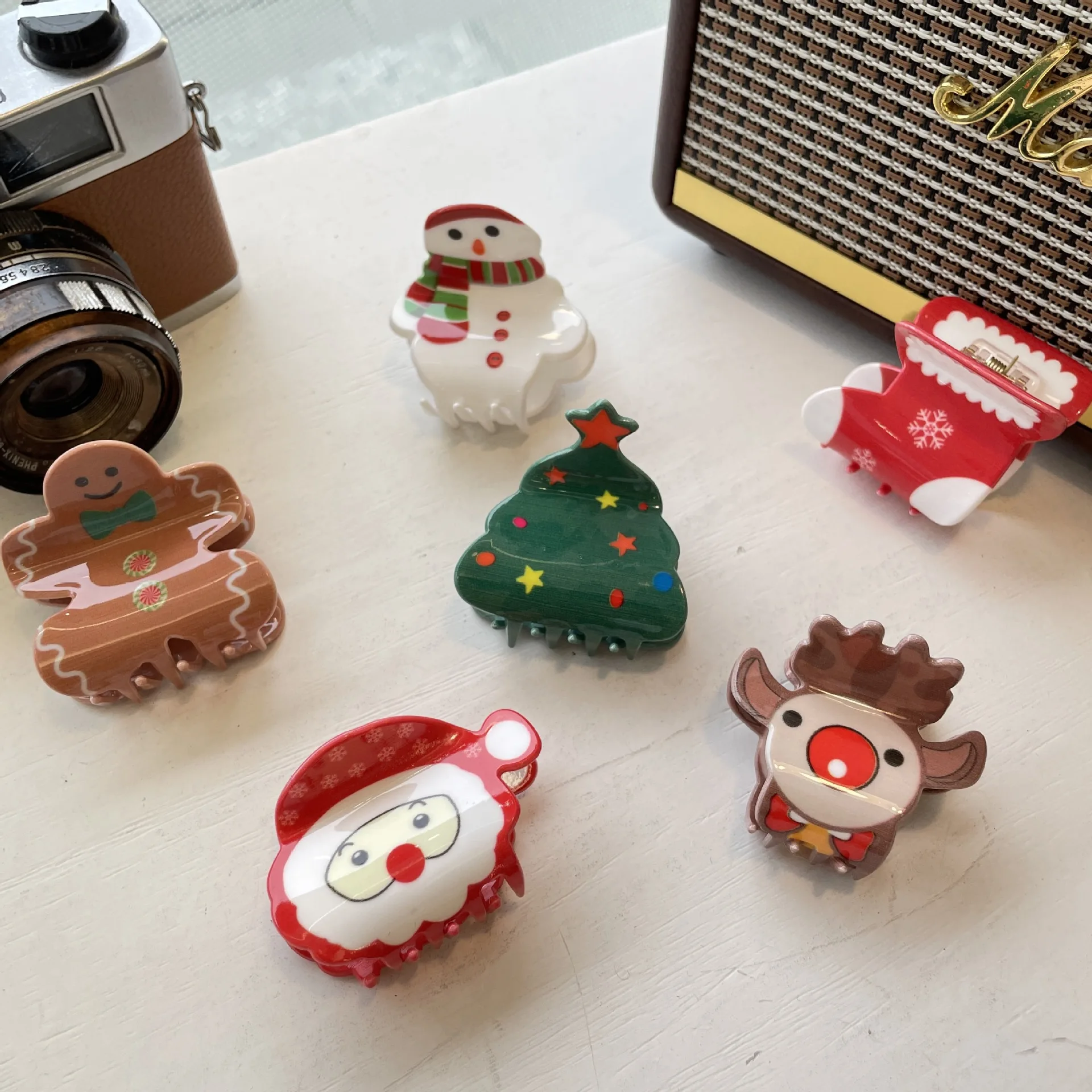 Top Trends: New Christmas Tree Hair Clip Snowman Hair Claw Cute Elk Hairpin Snowflake Boots Headwear Santa Claus Accessories For Women Girls Shoppable Styles