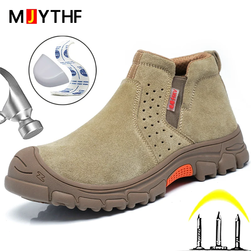 Top Trends: MJYTHF Welding Safety Boots For Men Anti-smashing Construction Work Shoes Puncture Proof Indestructible Shoes Safety Work Boots Shoppable Styles