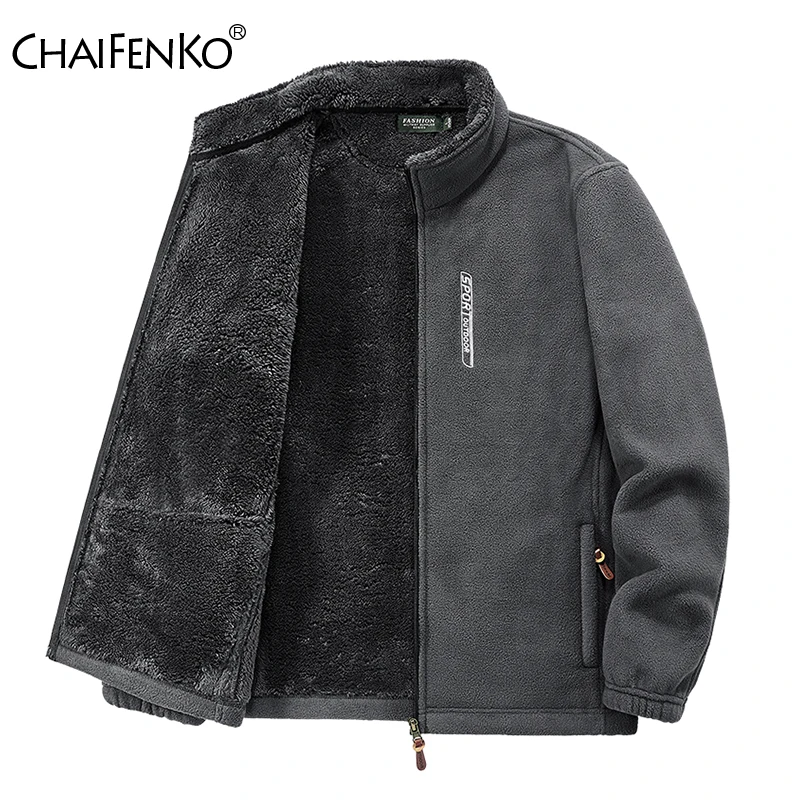 Top Trends: 2023 Autumn Winter New Thick Fleece Warm Jacket Men Fashion Windbreak Stand Collar Coat Men Classic Casual Soft Shell Jacket Men Shoppable Styles