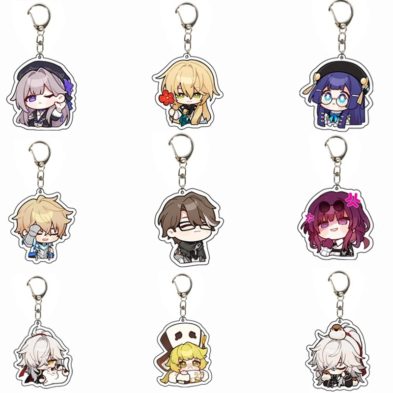 Top Trends: Game Honkai Star Rail Character Series Acrylic Double Sided Keychain Fashion Anime Theme Pendant Cosplay Peripheral Accessories Shoppable Styles