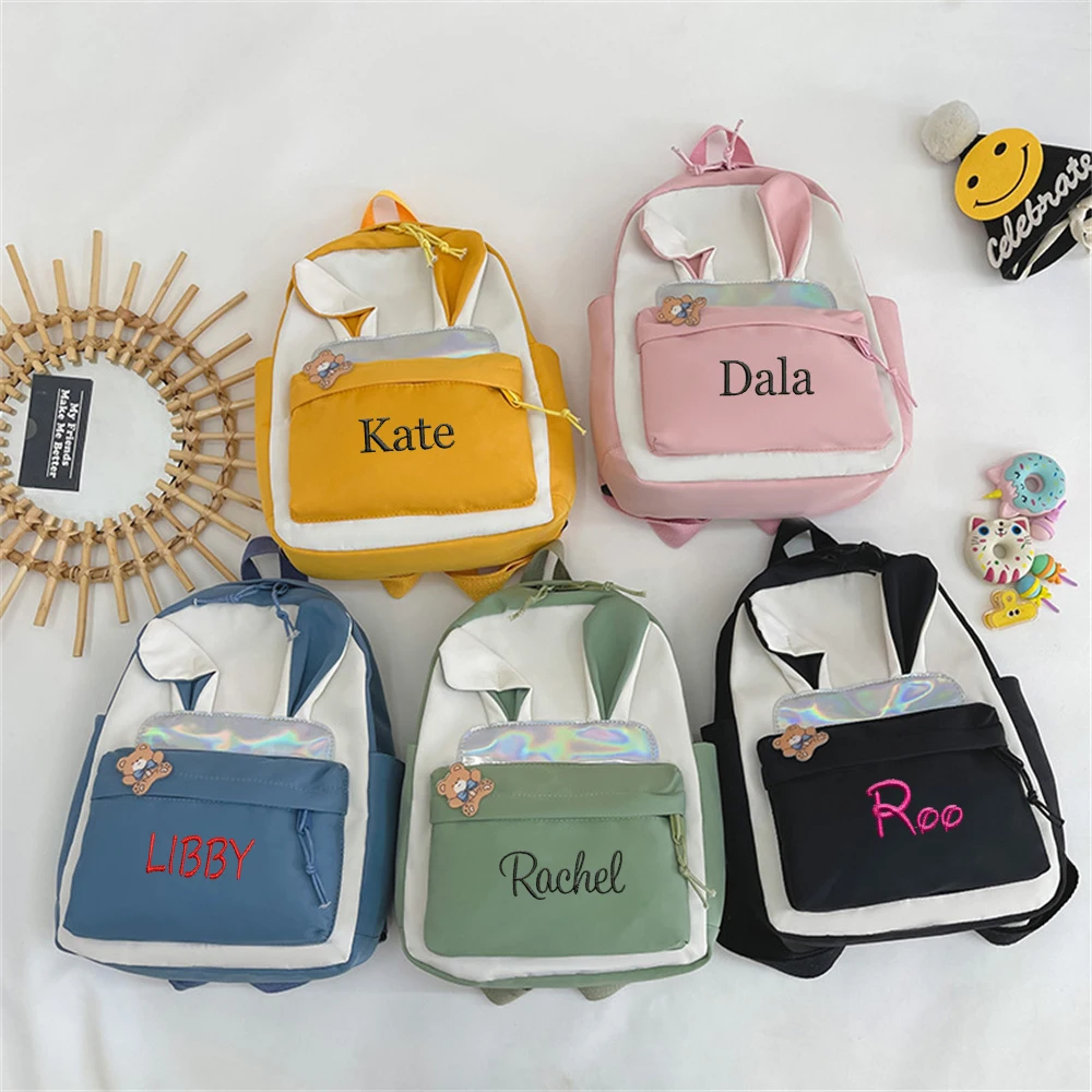 Top Trends: Kindergarten Backpack Custom Embroidered Name Cute Cartoon Backpack For Little Boys And Girls Personalized Text Lightweight Bag Shoppable Styles