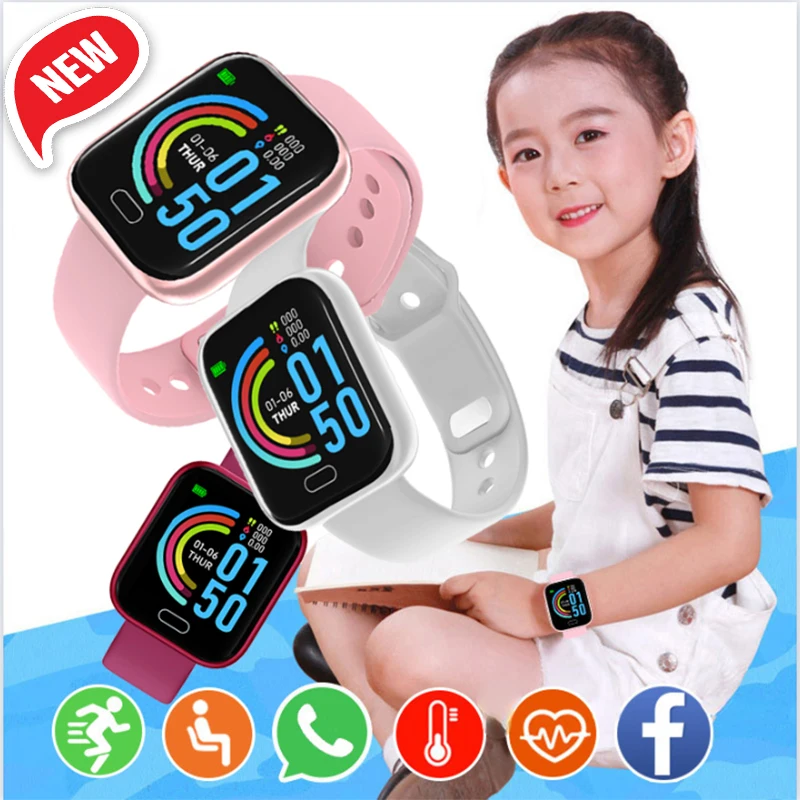 Top Trends: Smart Watch Fitness Y68 Color Screen Sports LED Digital Electronics Clock For Children Boys Girls Students 12-15 Years Old Watch Shoppable Styles