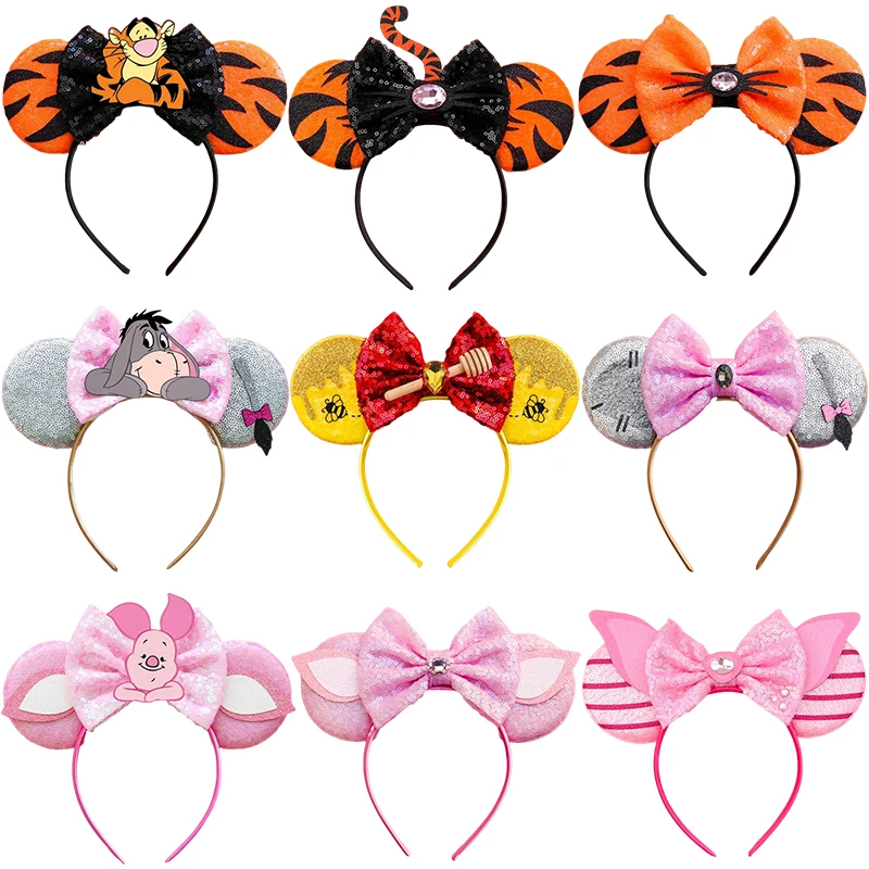 Top Trends: Disney Bee Winnie The Pooh Ears Headband Women Tigger Hair Bands For Girls Eeyore Hair Accessories Kids Piglet Hairband Baby New Shoppable Styles