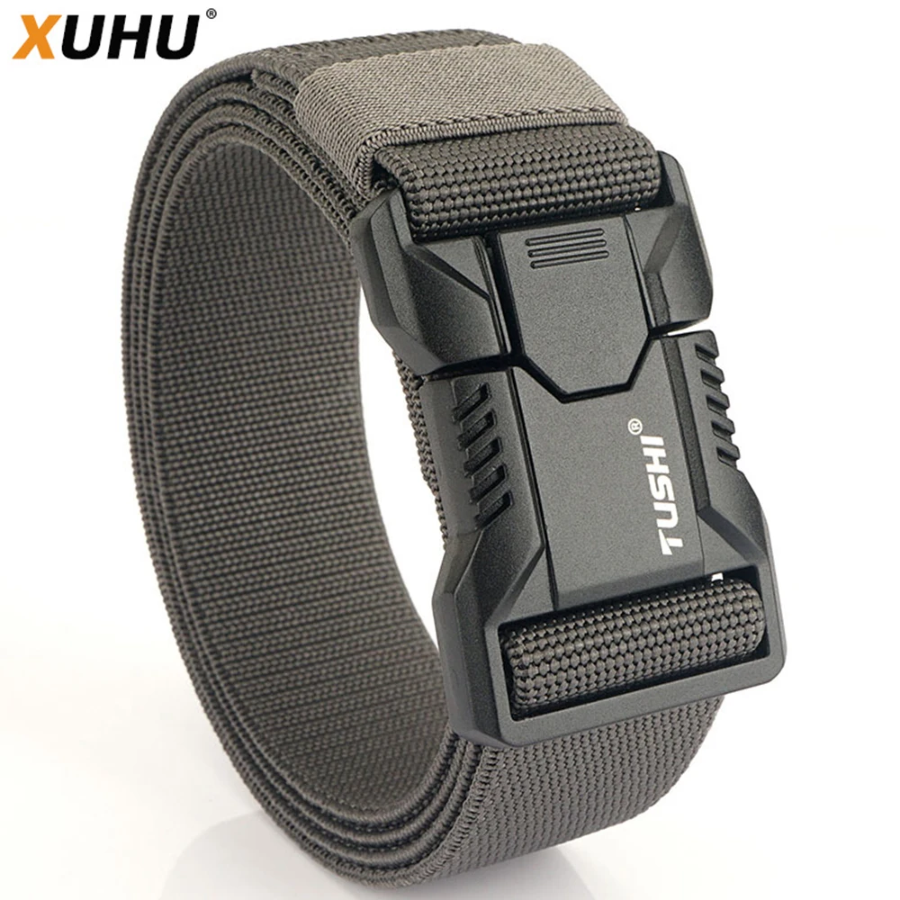 Top Trends: XUHU Men Belt Outdoor Hunting Tactical Belt Multi-Function Nylon Belt Quality Marine Corps Aluminum Alloy Buckle Canvas Belt Shoppable Styles