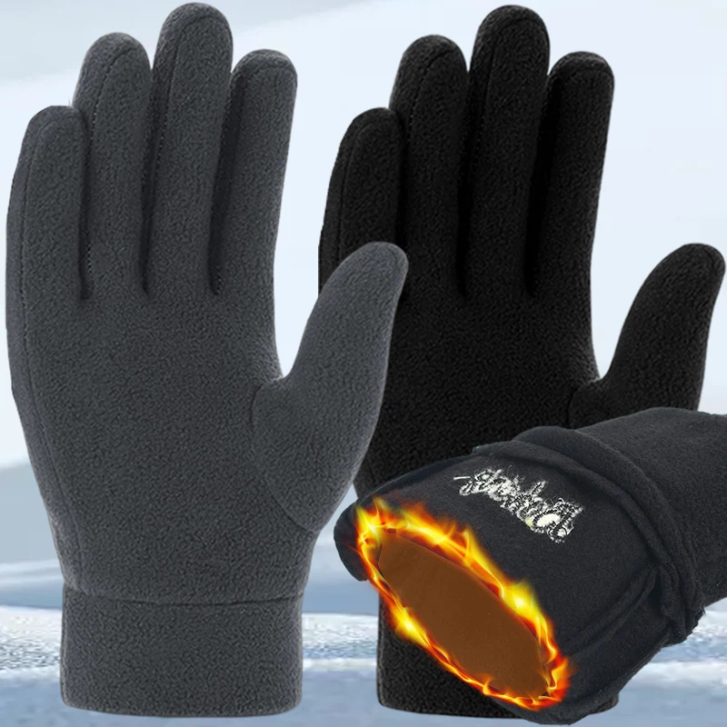 Top Trends: Winter Outdoor Gloves Women Men Cycling Bike Thermal Fleece Cold Resistance Wind Waterproof Bicycle Warm Running Skiing Mittens Shoppable Styles