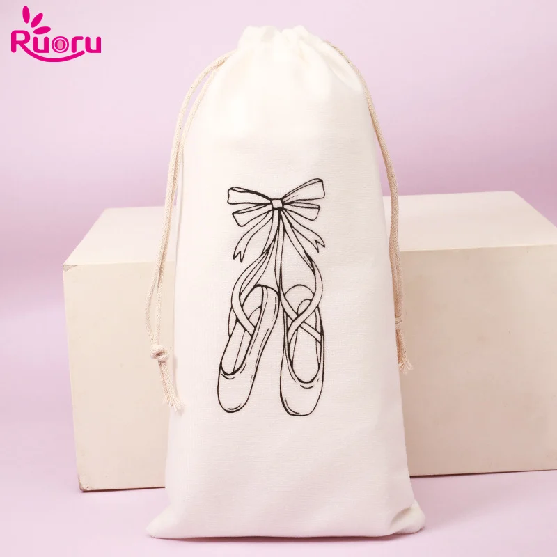 Top Trends: Ruoru Drawstring Ballet Bag White Color Dance Bag For Girls Ballerina Pointe Shoes Bags Ballet Dance Accessories Shoppable Styles