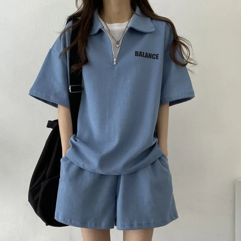 Top Trends: Korean Style Clothes Summer Tops Shorts T Shirt For Women Two Piece Set Tracksuits Summer Outfits For Women 2024 Clothing Sets Shoppable Styles