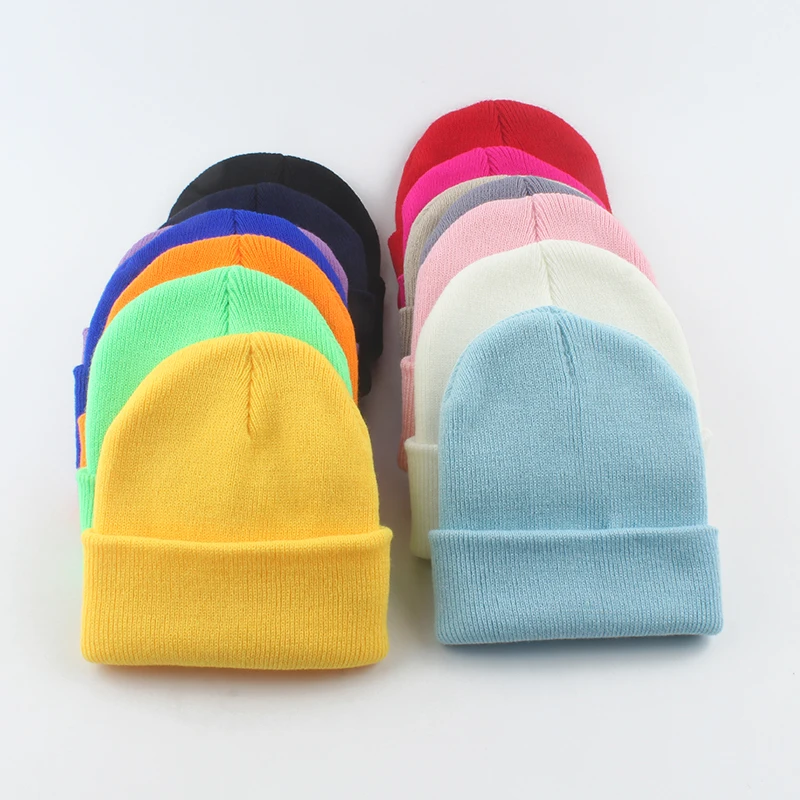 Top Trends: New Korean Acrylic Knitted Hat Parent Kids Autumn Winter Baby Hats Toddler Children Bonnet Gilrs Boys Warm Skullies Beanies Shoppable Styles