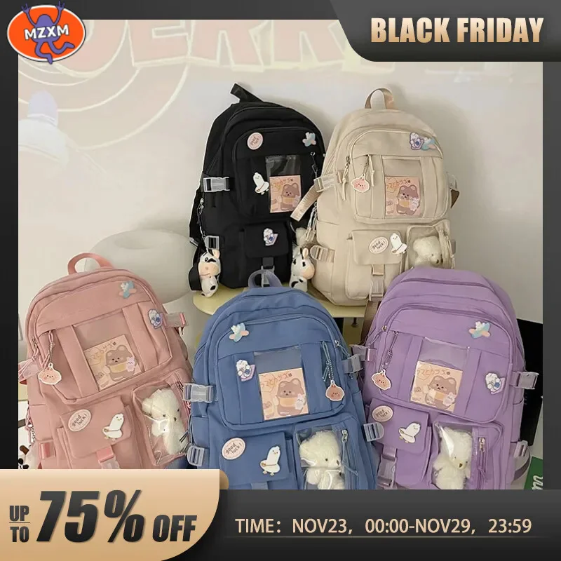 Top Trends: Popular Pink Purple Color Girls High School Student Backpack Bags Shoppable Styles